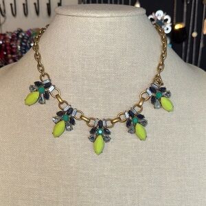 J. Crew Neon Statement Necklace